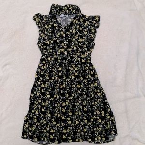 Girls collared flower dress